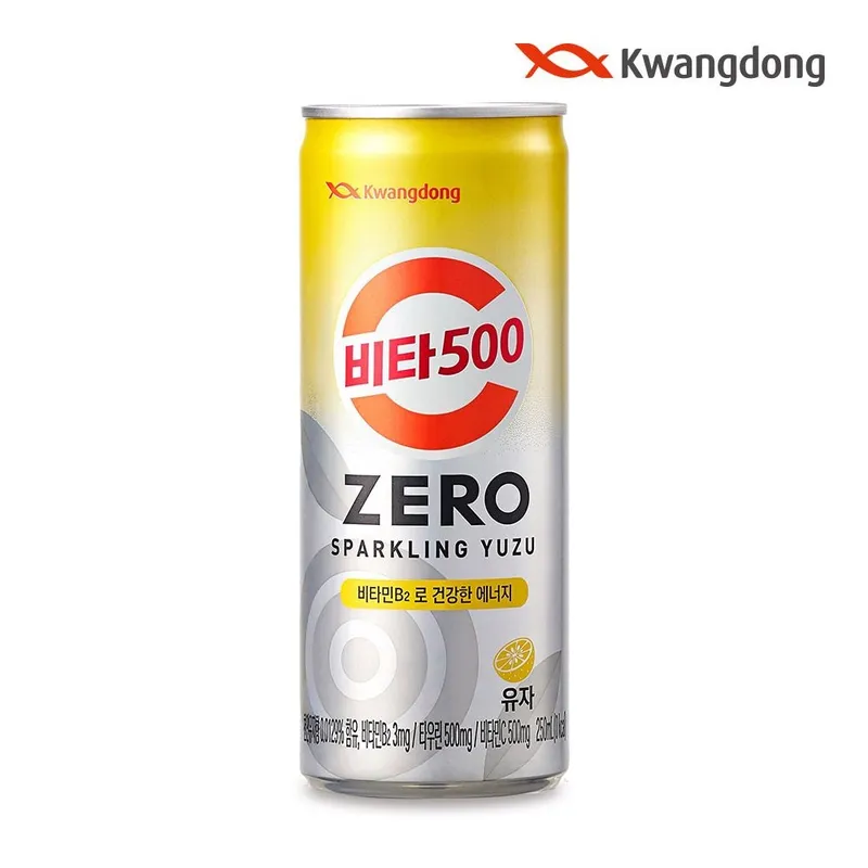 [롯데온] 비타500 제로 스파클링 유자 250ml 24캔
